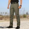 Men's Tactical Cargo Pants Outdoor Durable Work Trousers Multi Pocket Straight Leg Lightweight Breathable Fabric for Summer
