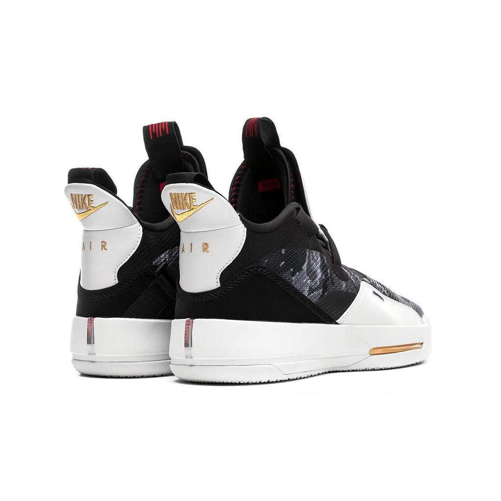 Jordan Air Jordan 33 'Tiger Camo' Low top Performance Basketball Shoes White Black Teenagers AQ9244-016