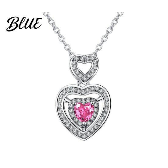 Celebrity Necklace Women Hollow Heart Pendant Shimmering Rhinestone Adjustable Length