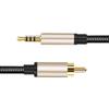 1/2m RCA to AUX 3.5mm Jack Coaxial Audio Connector Cable for Xiao-mi 1/2 TV