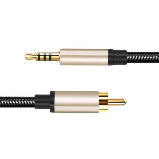1/2m RCA to AUX 3.5mm Jack Coaxial Audio Connector Cable for Xiao-mi 1/2 TV