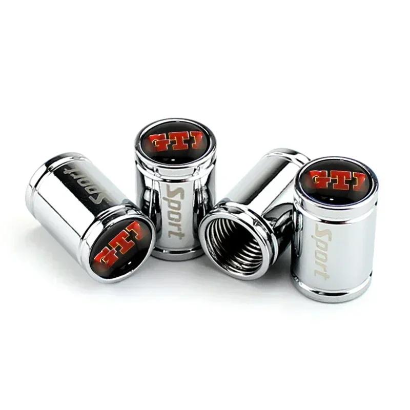 2026 New For VOLKSWAGEN VW 4PCS Car Wheel Tire Valves Tyre Stem Air Caps for Volkswagen Touran Polo Tiguan Passat GTI R Line Gol