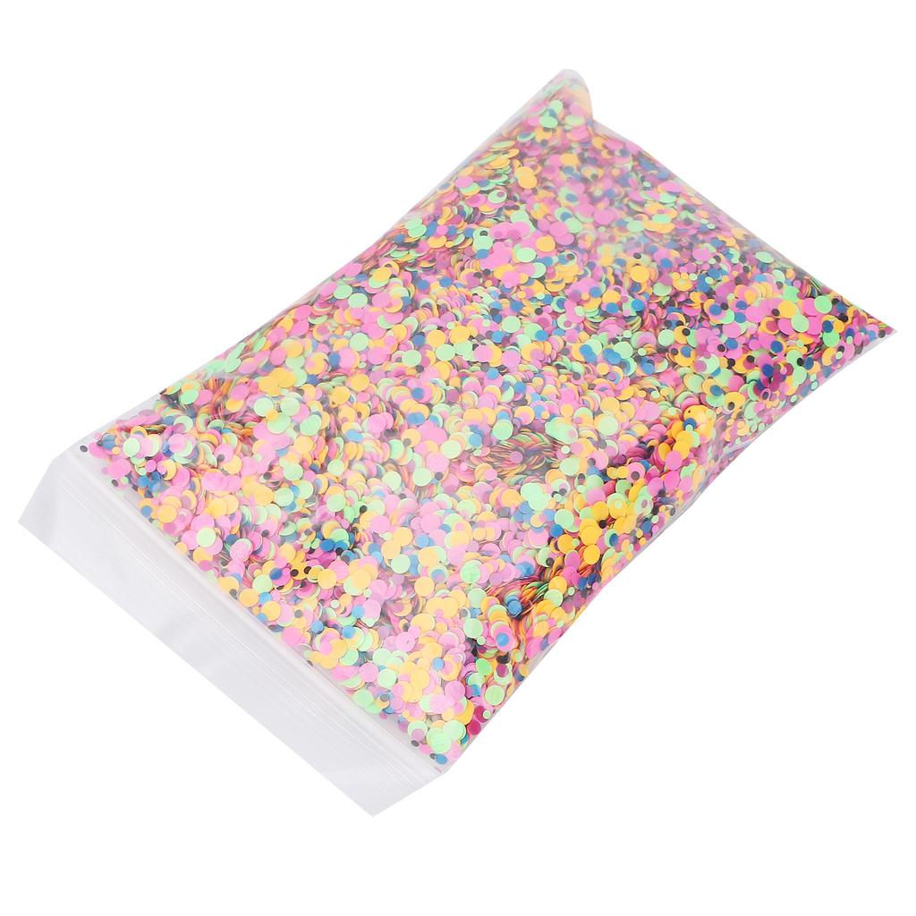 Circle Shape Chunky Glitter Cosmetic Nail Art Flakes Festival Crafts Sequins 50g