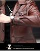 Men's Genuine Cowhide Leather Jacket, Autumn/Winter Business Casual, Optional Fleece Lining