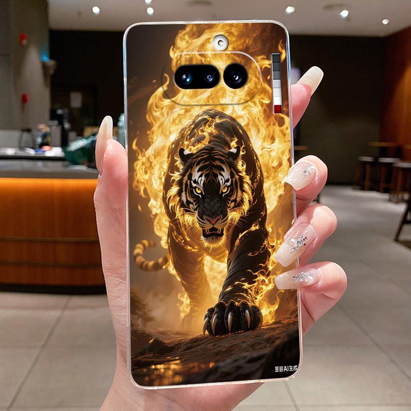 Casing For Nothing Phone 4A 5G A069 Luxury Dragon Cute Cool Boys Girls Soft silicone Phone Case Back Cover Transparent TPU Shell
