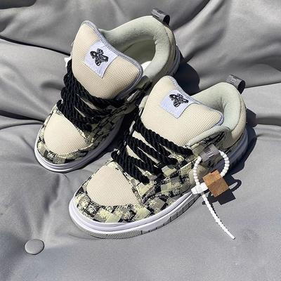 High Top Graffiti Sneakers Lace Up Casual Fashion Board Shoes