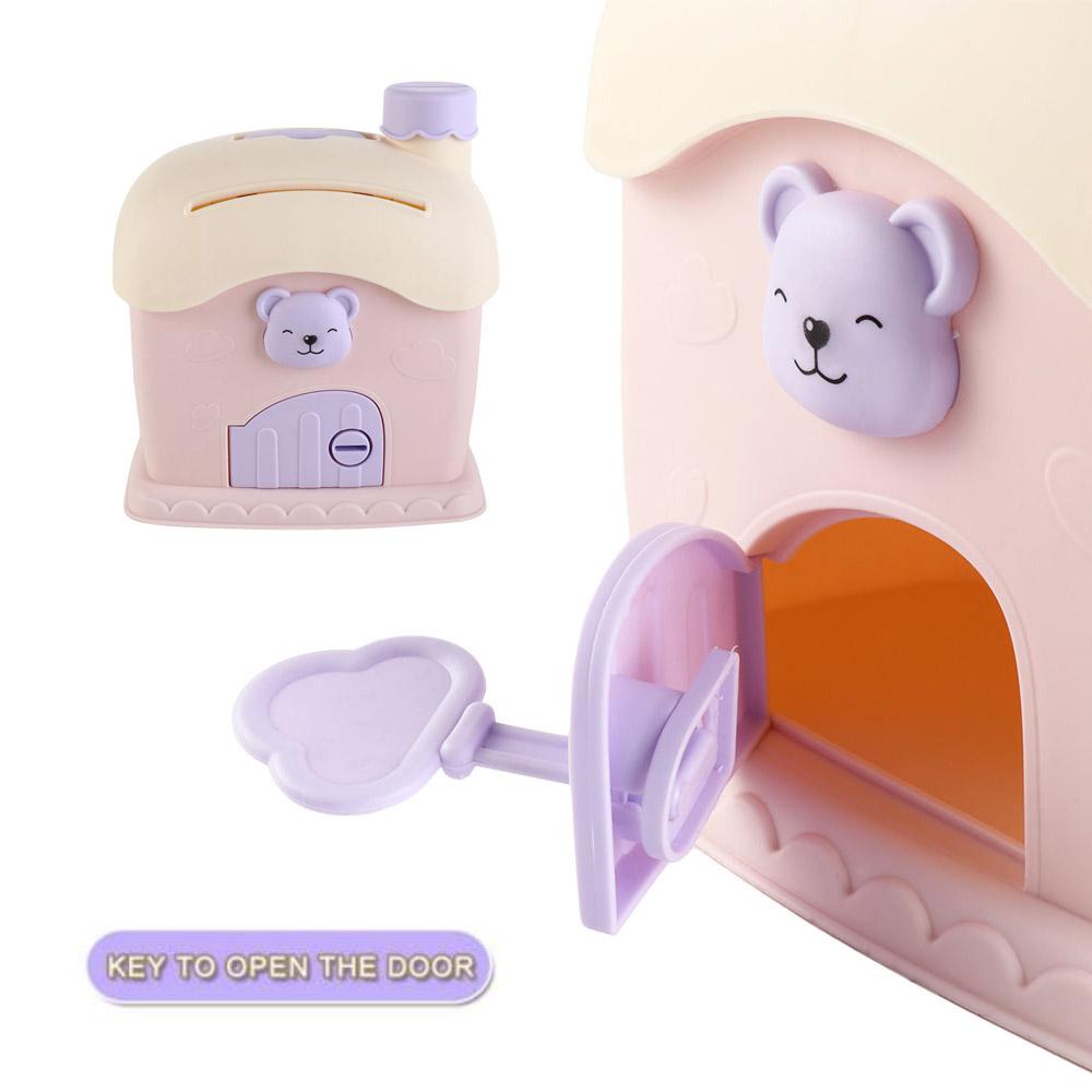 Kawaii Bear Savings Bank Cute Money Saving Pot Cartoon Portable Piggy Bank  Gifts