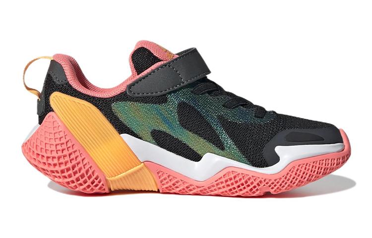 Adidas 4Uture Rnr El K Abrasion Resistant Low top Kids' Running Shoes Black Pink Kids' GV7874