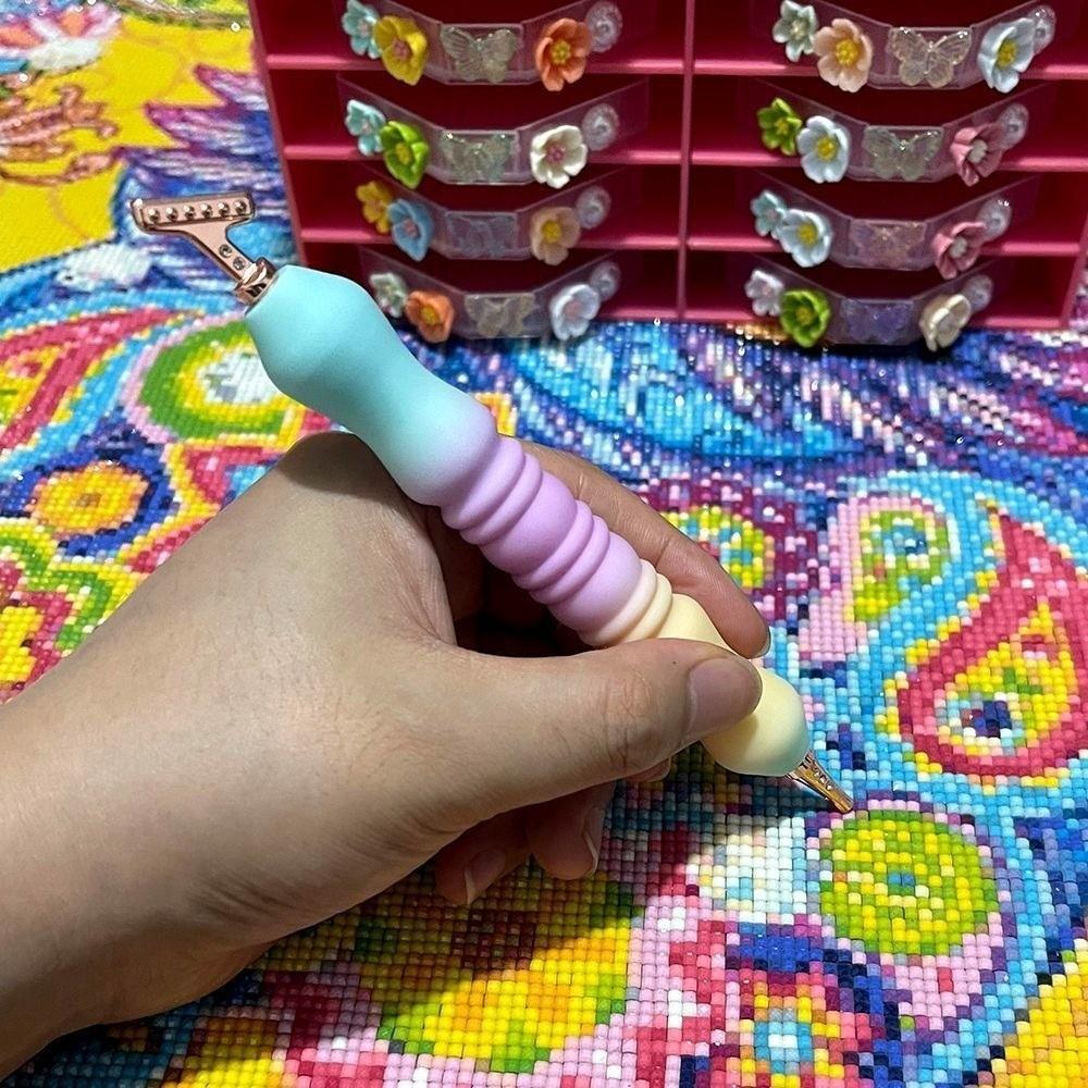 Replacement Pen Heads 5D Diamond Painting Pen Kit Embroidery DIY Craft Diamond Painting Tool with 5 Multifunctional Pen Tips