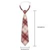 Unisex JK Collar Plaid Bowknot Flower Set - Polyester Cotton Student Uniform Accessory