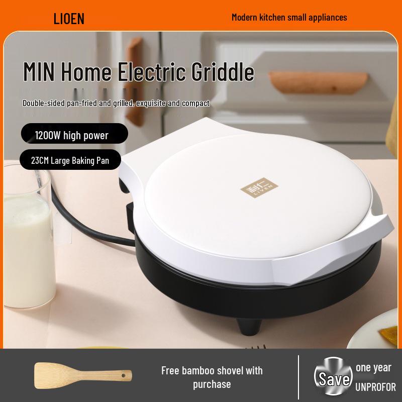 Liren Multifunktions-Elektrogrillplatte: Vertieft und vergrößert zum Braten, Rösten und Backen von Pfannkuchen und Fleisch.