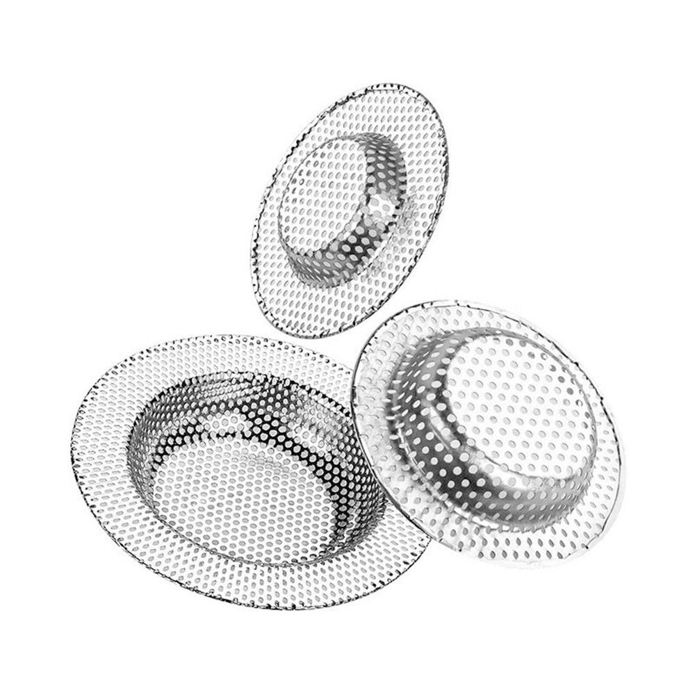 Sink Stainless Steel Shower Hair Catcher Drain Filter For Kitchen Bathroom