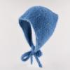 Neues einfaches französisches Kopftuch Damen Herbst und Winter Warmes Plüschstrickdreieckstuch Süßes und niedliches Schnür-Kopfband