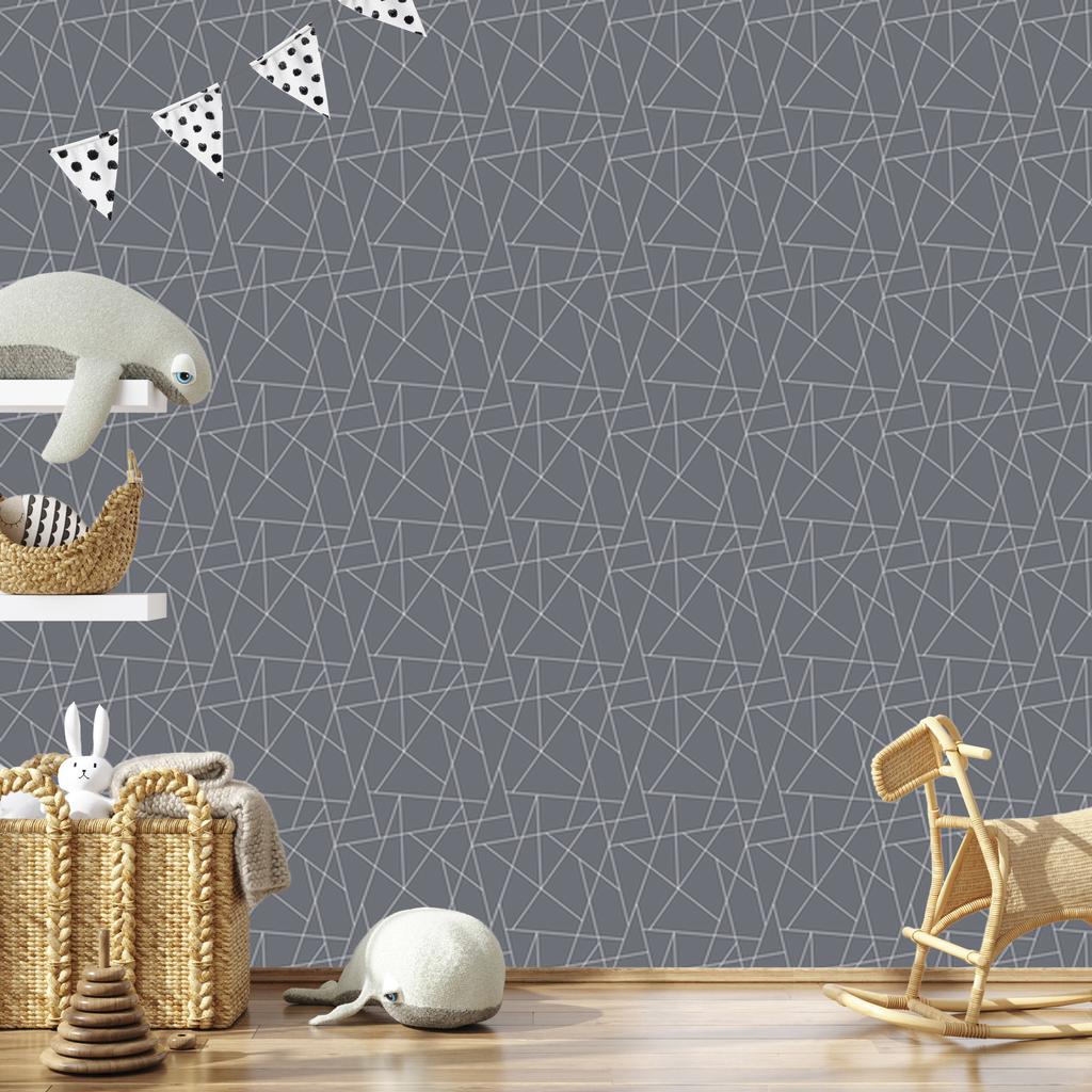 Wallpaper Geometric pattern gray, gray background 50x1000