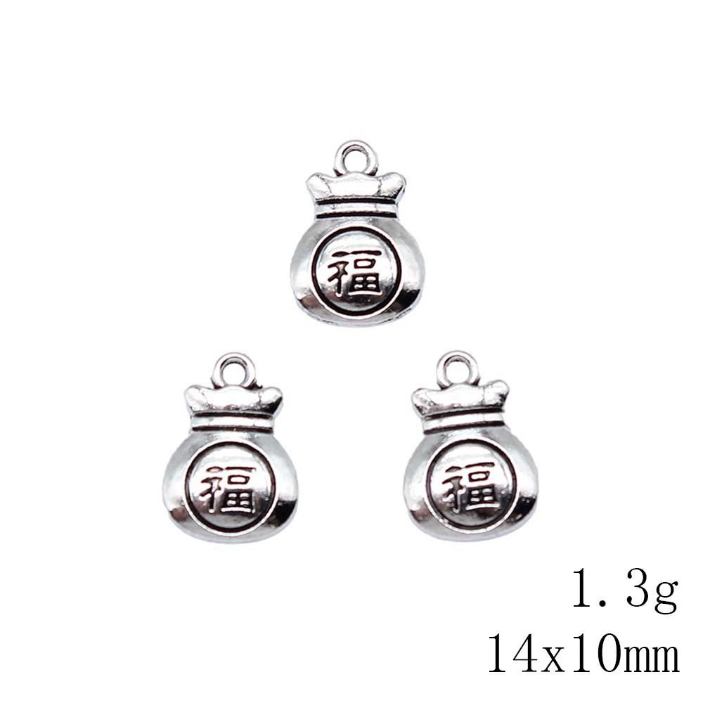 Valentine's Day Charms For Necklace Chinese Knot Chinese Character Charms Pendant Women's Bag Pendant Accessories
