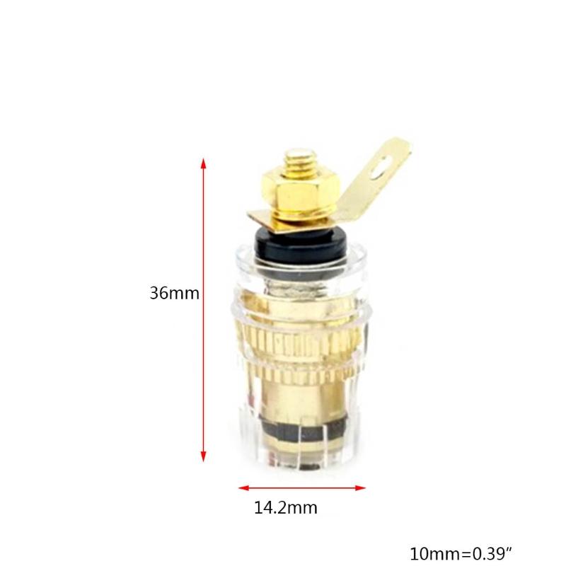 8pcs/set Speaker Terminal Binding Post 4mm Banana Plug Socket Low Frequency Amplifier Connector for Loudspeakers DropShipping