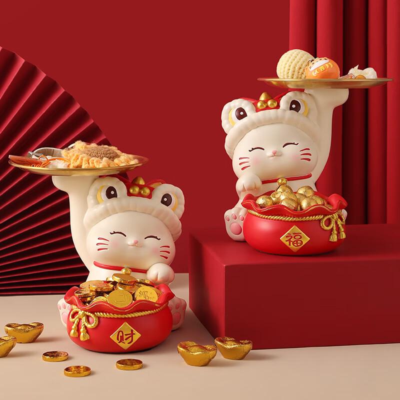 Creative Fortune Cat Entryway Storage Ornament