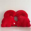 Cuter Giant Finger Heart Pillow With Embroidery Design For Daily Decor Sofa