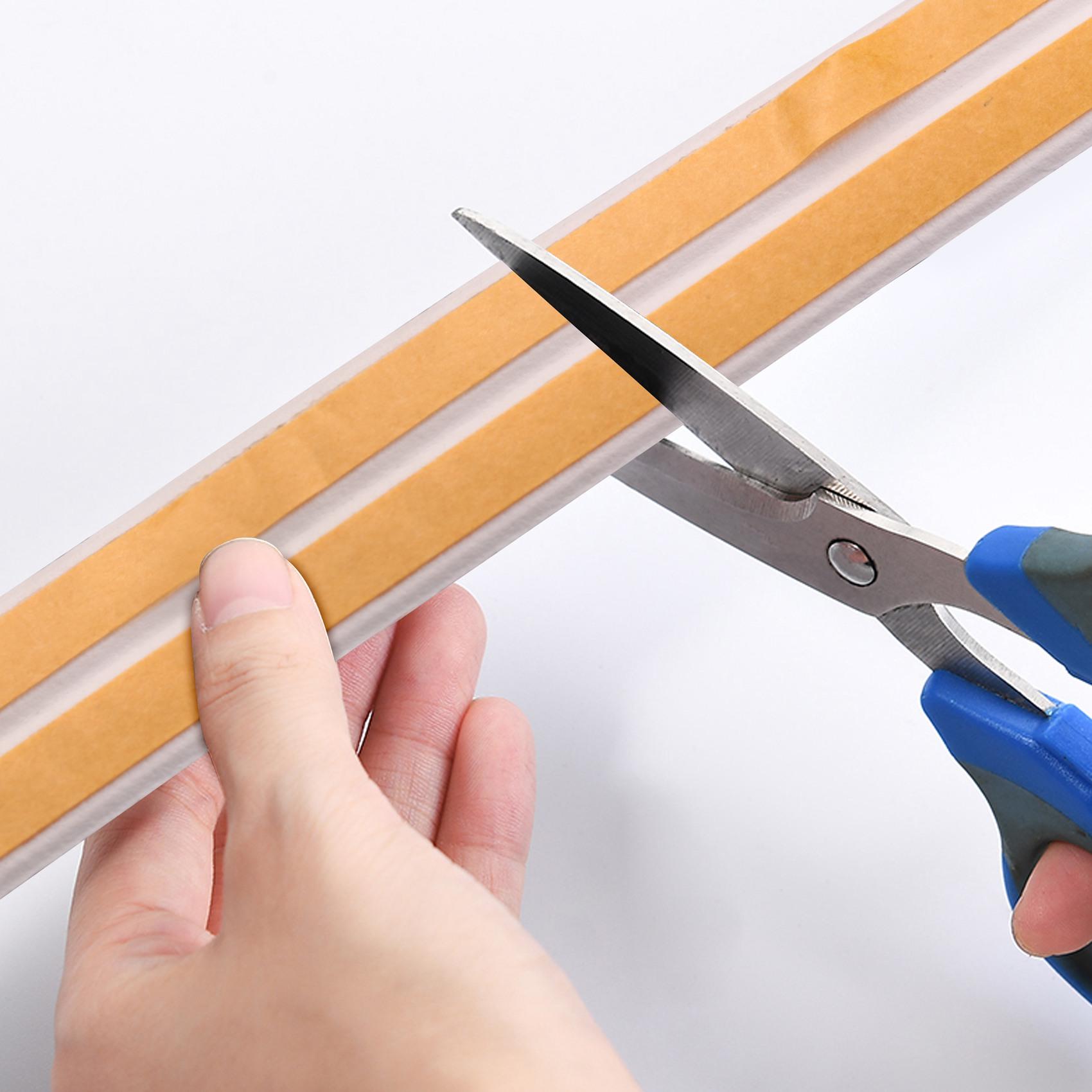 

AEE2-Weather Stripping Door Seal Strip Front Window Frame Foam Adhesive Rubber Soundproof, 2 Rolls Total Length 20M