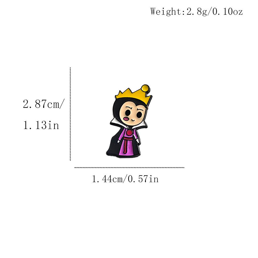 Creative Cartoon Princess Fairy Brooch - Cute Anime Metal Badge Accessory