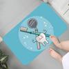 The Dentist Tooth Floor Mat Graphic Printed Flannel Doormats for Bathroom Kitchen Entrance Carpet Home Decor