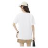 MJ STYLE Women's Pure Cotton Short Sleeve T-Shirt 2026 Summer New Loose Retro Hong Kong Style Casual Base Top
