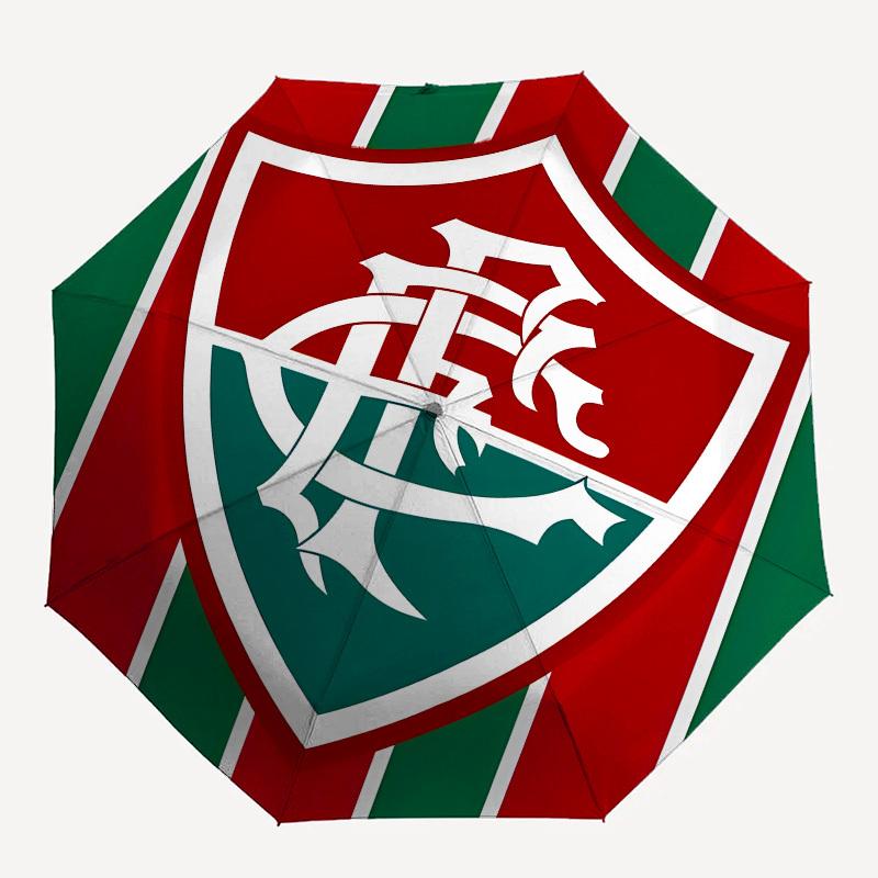 Flamengo, Badge Automatic Opening and Closing, 8 rib Structure Portable Umbrella, Suitable for Men and Women in All Seasons  Perfect Gift fo