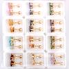Titanium Steel Crystal Stud Earrings Sweet Cute Light Luxury Fashion Jewelry for Women Girls