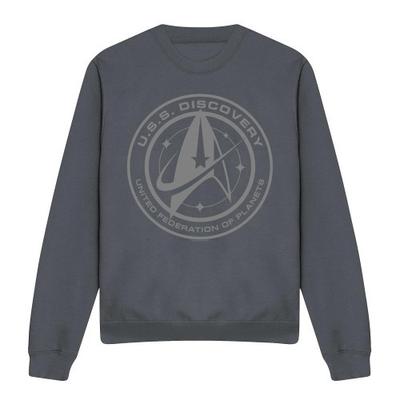 Star Trek: Sudadera Discovery Unisex para Adultos con Estampado Discovery Crest