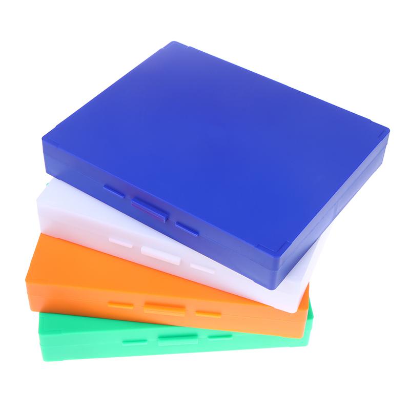1PCS 4 Colors Plastic Rectangle Hold 100 Microslide Slide Microscope Box Laboratory Supplies Material Teaching
