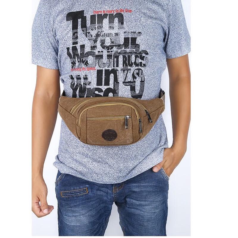Multi-functional Canvas Waist Bag - 3 Pack
