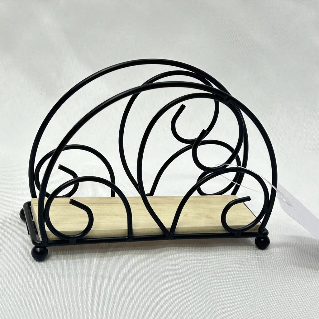 Iron Napkin Holder With Spray Finish For Restaurant And Hotel Table Decor