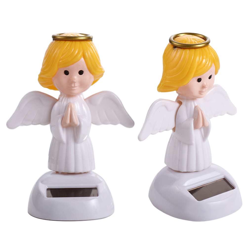 Powered Action Figure Solar Swinging Angel Dancing Flip Dolls Bobble Head Doll Shaking Head Dolls