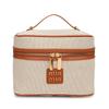 2024 Trendy Large-Capacity Metal Label Makeup Bag Organizer