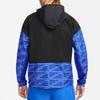Nike Kurtka do biegania Therma-Fit Miler Repel Run Division z kapturem i zamkiem z logo Unisex Czarna Niebieska DD6103-011