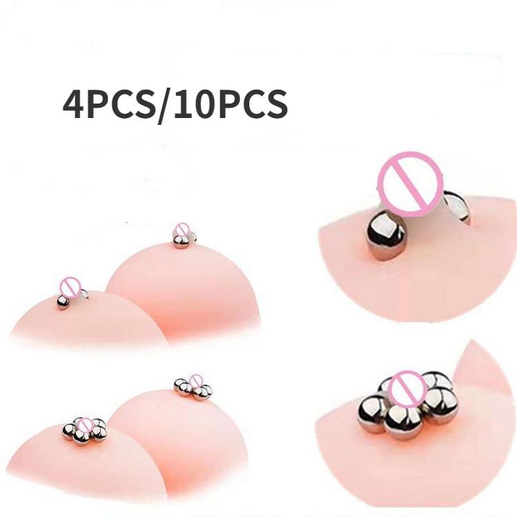 MINI permanent starke magnetische SM Erotik Nippelklemmen kleine magnetische Stahlperlen weibliche Brustwarze Klitorisklemmen Nippelklammern männlicher Verriegelungsspermaring