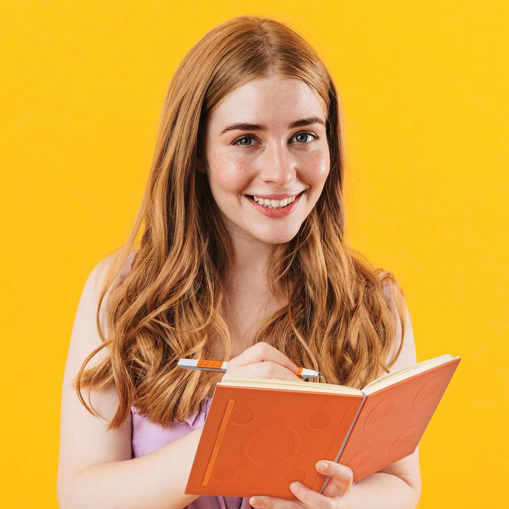 IQ LEGO Series Rocking Notebook with Matching Ballpoint Stationery x Horizontally 176 Memo Paper 2.0 Pen, Set, 15.8 15.8 cm, Ruled, Pages, Notebook,