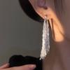 Luxury Waterfall Tassel Long Drop Earrings Minimalist Elegant Stud Earrings for Women Fashion Jewelry