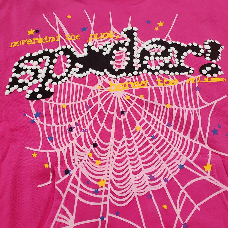 Spider Heavyweight 450G Fleece-lined Hoodie - European & American Trendy Brand Sp5der Sweatshirt