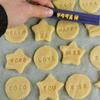 Neues Alphabet Zahlen Buchstaben Keksausstecher Keramikpresse Stempel Backform DIY Druck Prägeform Ausstecher Kuchenwerkzeuge