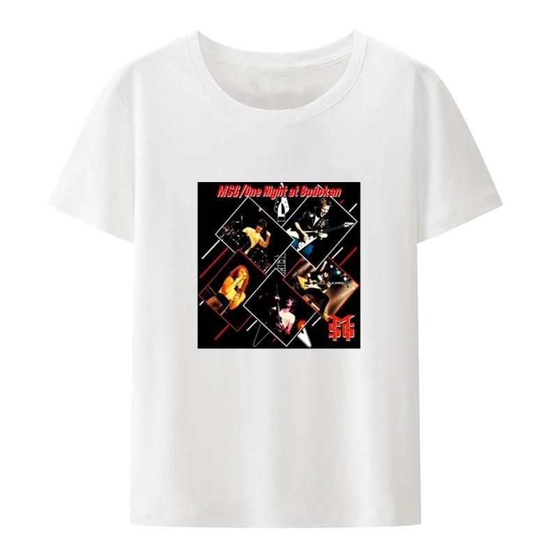 Michael Schenker Group T Shirt Hip-hop Heavy Metal Band Casual Streetwear UnisexShort-sleev O-neck Fashion Shirt Tops