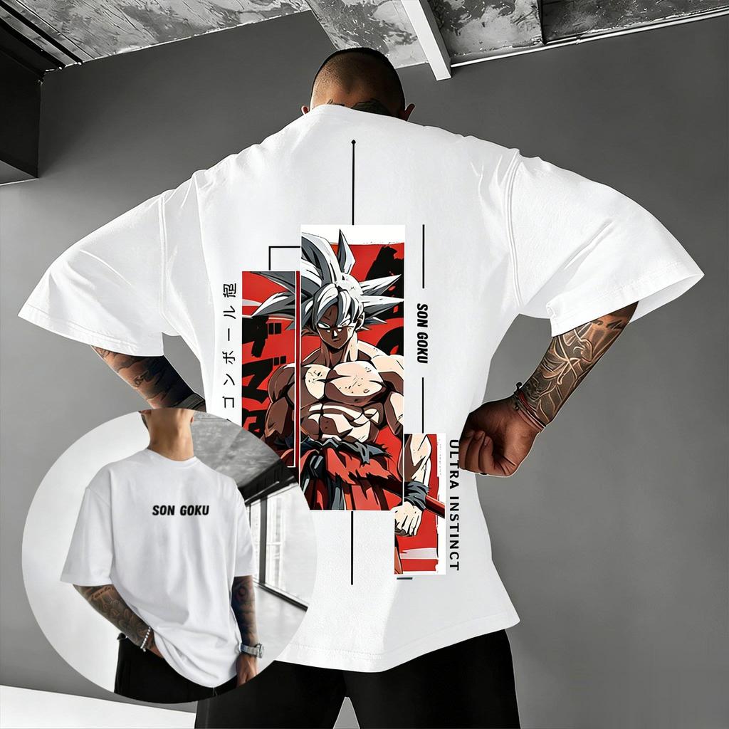 Dragon Ball Z Son Goku T-shirt Uomo Donna Anime Cotone Maglietta 2026 Estate Oversize Casual Streetwear Manica Corta Stampa Grafica Top