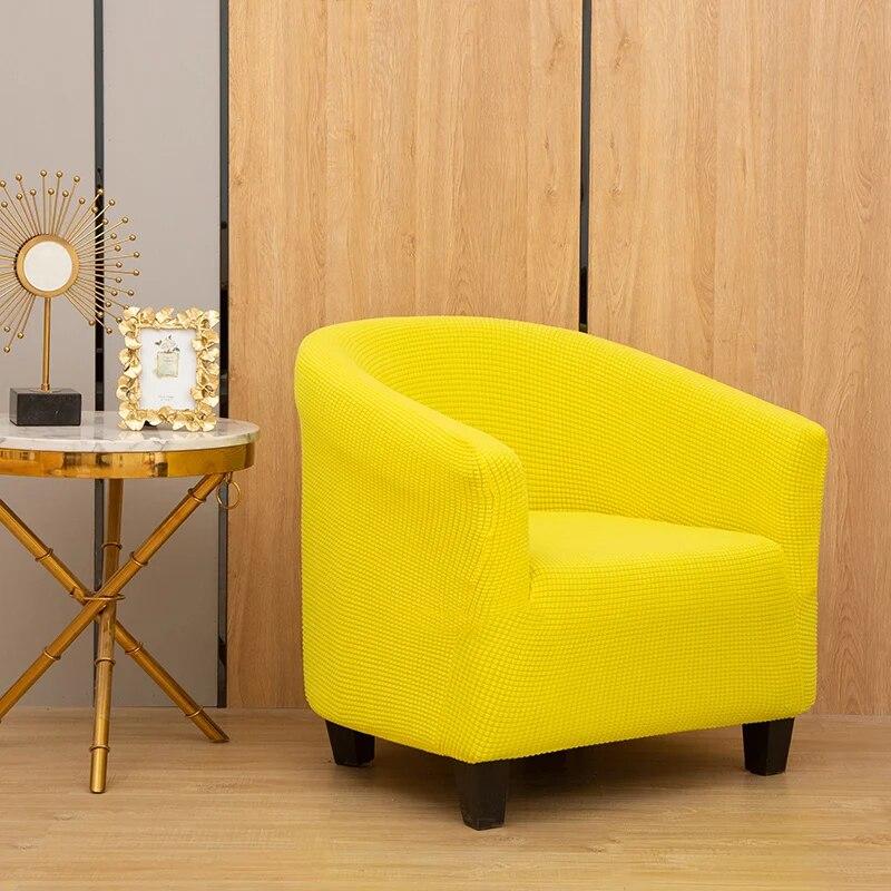 Club Chair Cover Tub Sofa Cover Polar Fleece Single Sofa Couch Cover Stretch Sofa Slipcovers For Living Room Study Bar Counter