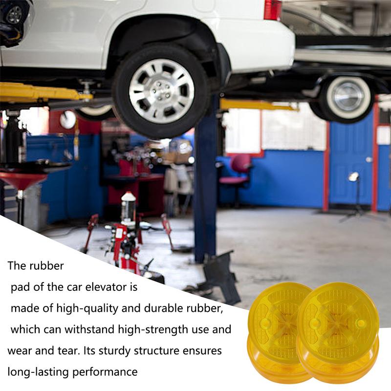Car Hoist Lift Pads Jacking Round Arm Pads Anti-Slip Car Truck Hoist Rubber Arm Pads Heavy Duty Jacking Lift Pads For Car