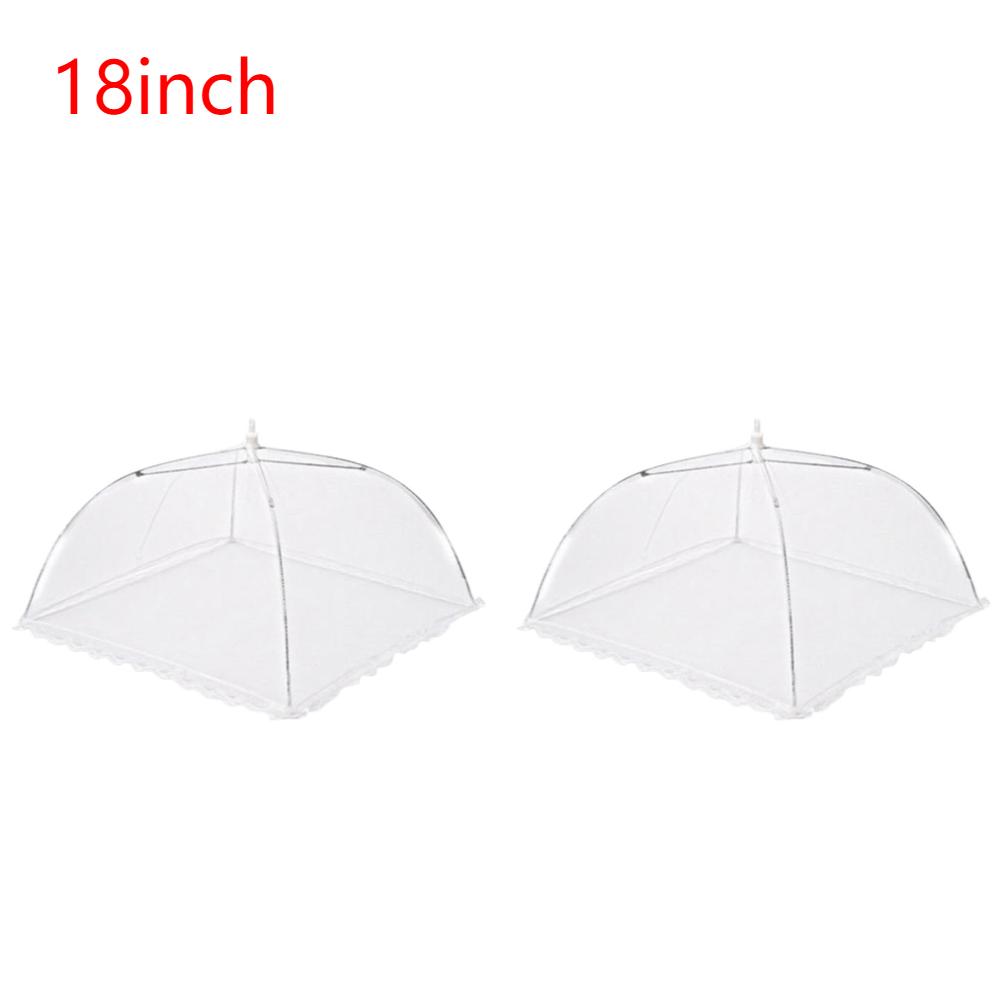 Food Mesh Cover Folding Household Kitchen Dish Umbrella Reusable Lace Protect Against Mosquitoes Fly Bug Plate Protector Food