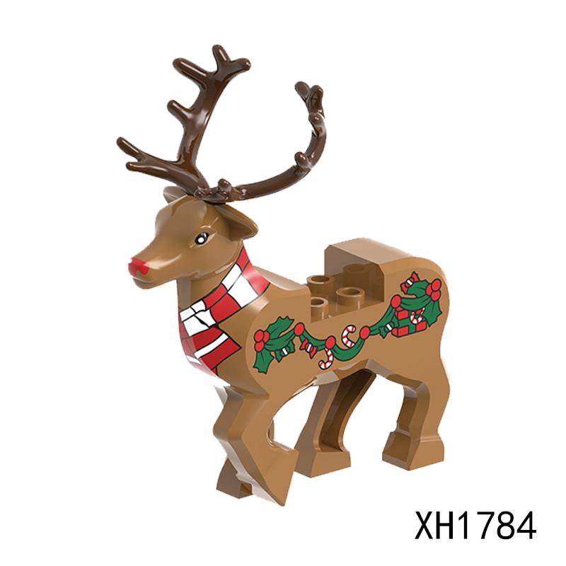 Magic Movies Medieval Animal Figure Building Blocks Dragon Elk Wild Boar Bighorn Sheep Dog Mini Model Bricks Toys DIY Kids Gifts