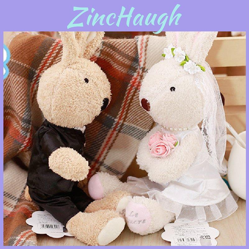 Adorable Sg811 Wedding Bunny Plush Toy Couple For Marriage Celebration Decoration
