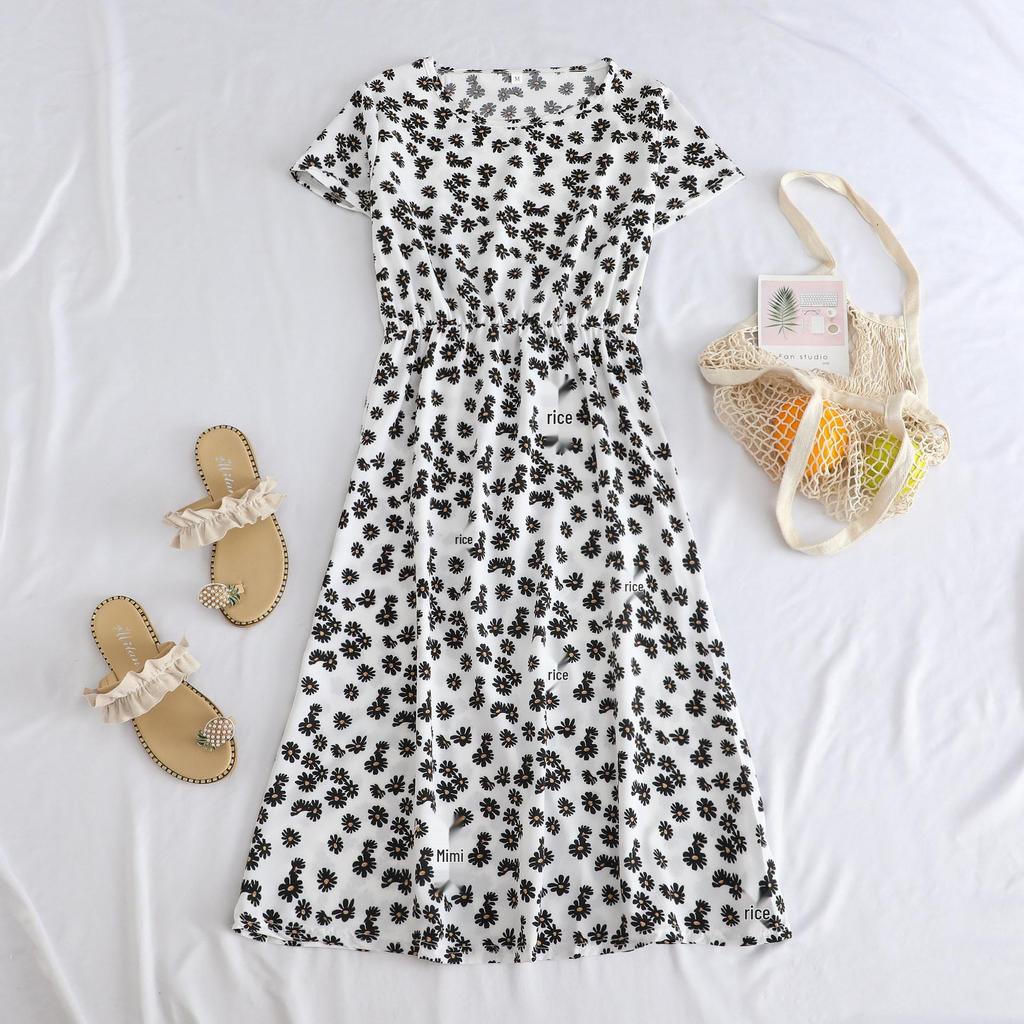 Southeast Asia Elegant Age-Reversing Midi Dress for Middle-Aged Women