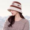 Women S Thick Warm Knit Bucket Hat For Autumn Winter Outdoor Cold Protection