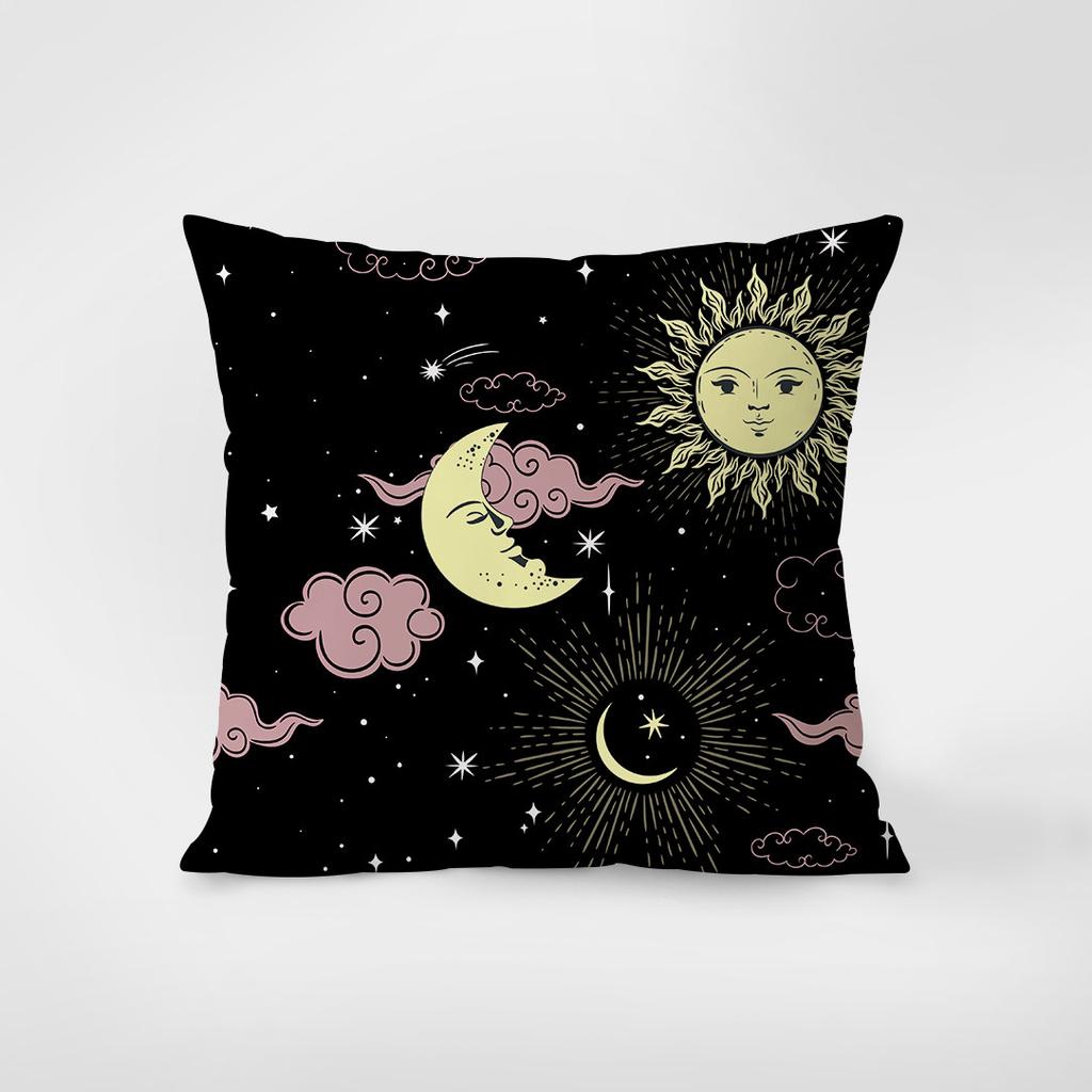 New Cosmic Astrology Pattern Pillow Case Bohemian Style Cushion Cover For Bedroom Living Room Home Decorative Pillowcase